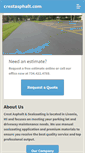 Mobile Screenshot of crestasphalt.com
