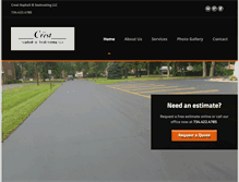 Tablet Screenshot of crestasphalt.com